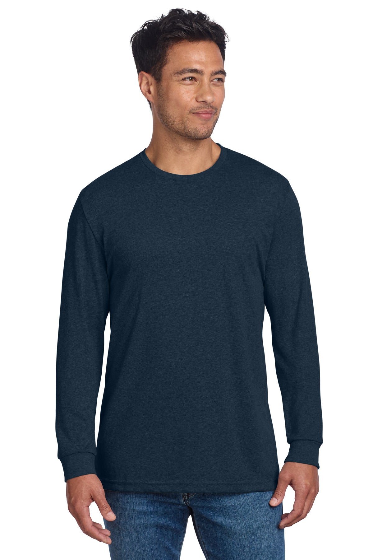 Next Level Apparel Adult CVC Long Sleeve Tee NL6211 - Midnight Navy