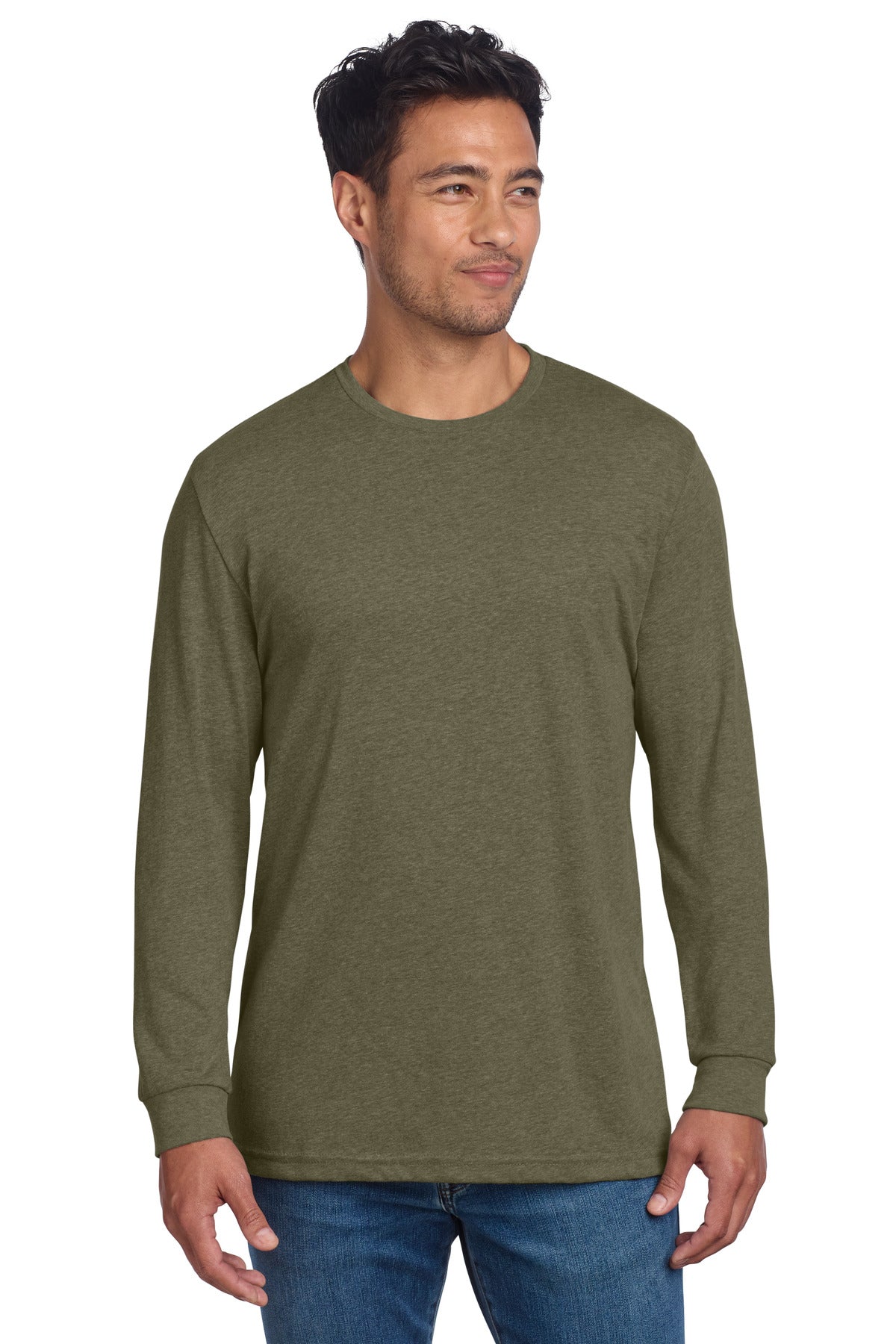 Next Level Apparel Adult CVC Long Sleeve Tee NL6211 - Military Green