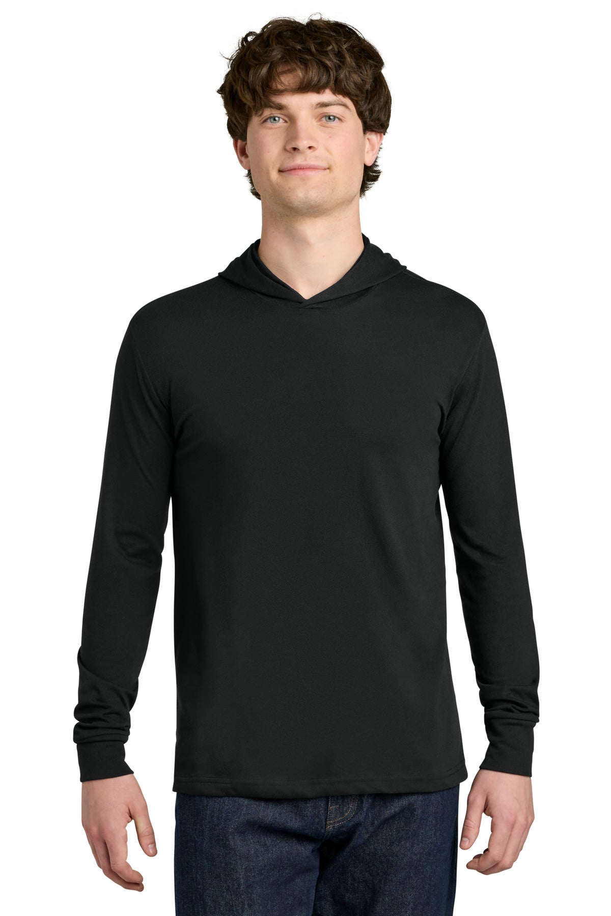 Next Level Apparel CVC Long Sleeve Hoodie NL6221 - Black