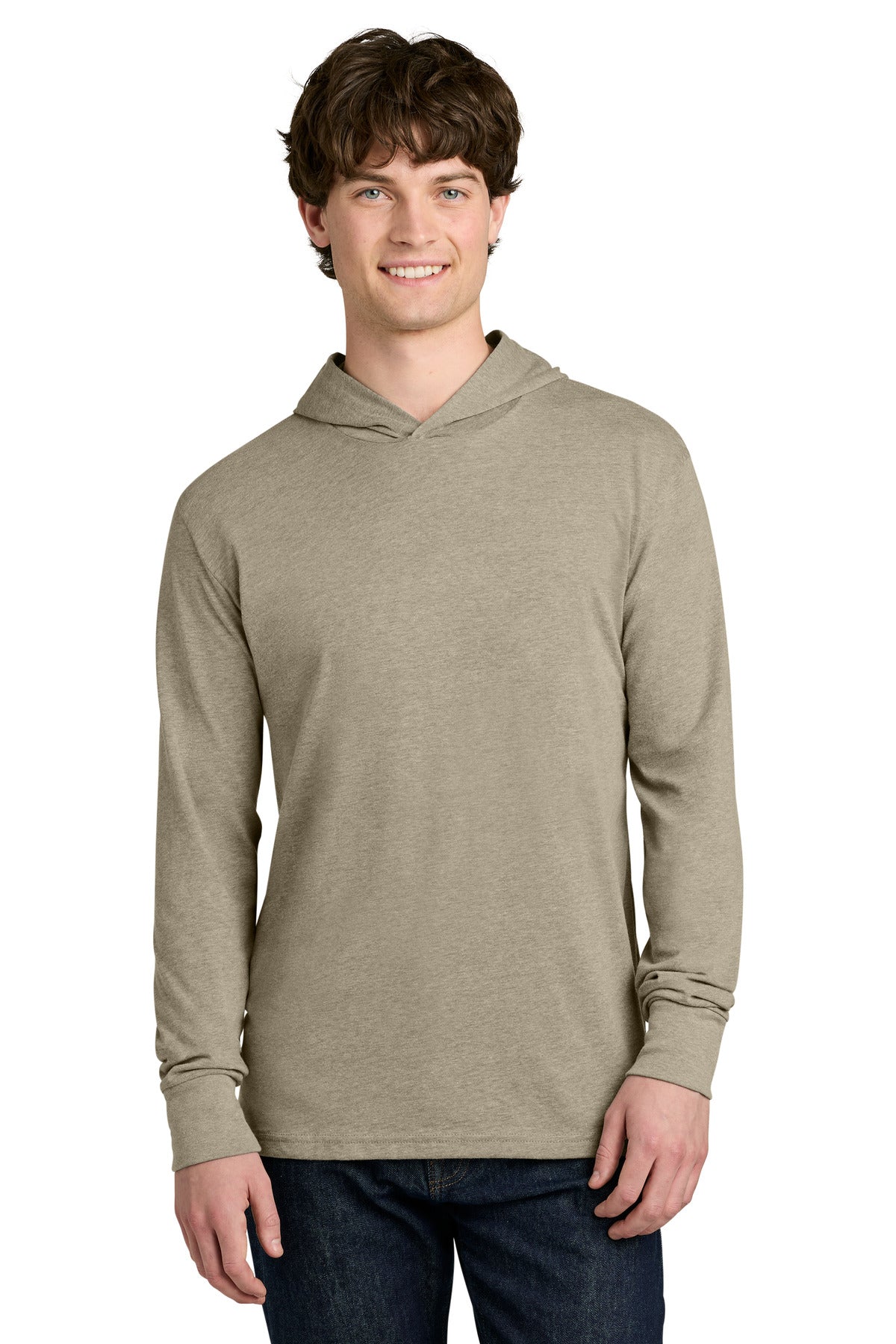 Next Level Apparel CVC Long Sleeve Hoodie NL6221 - Heather Tan