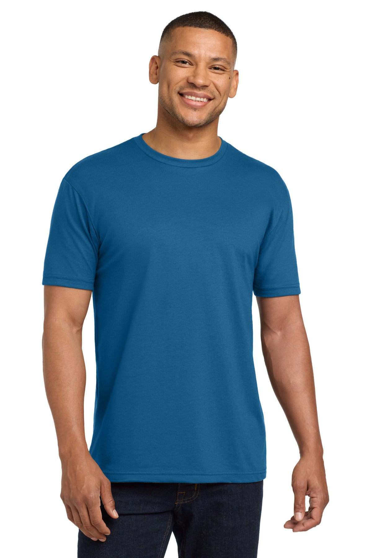 Next Level Apparel  Adult CVC Sueded Tee. NL6410 - Cool Blue