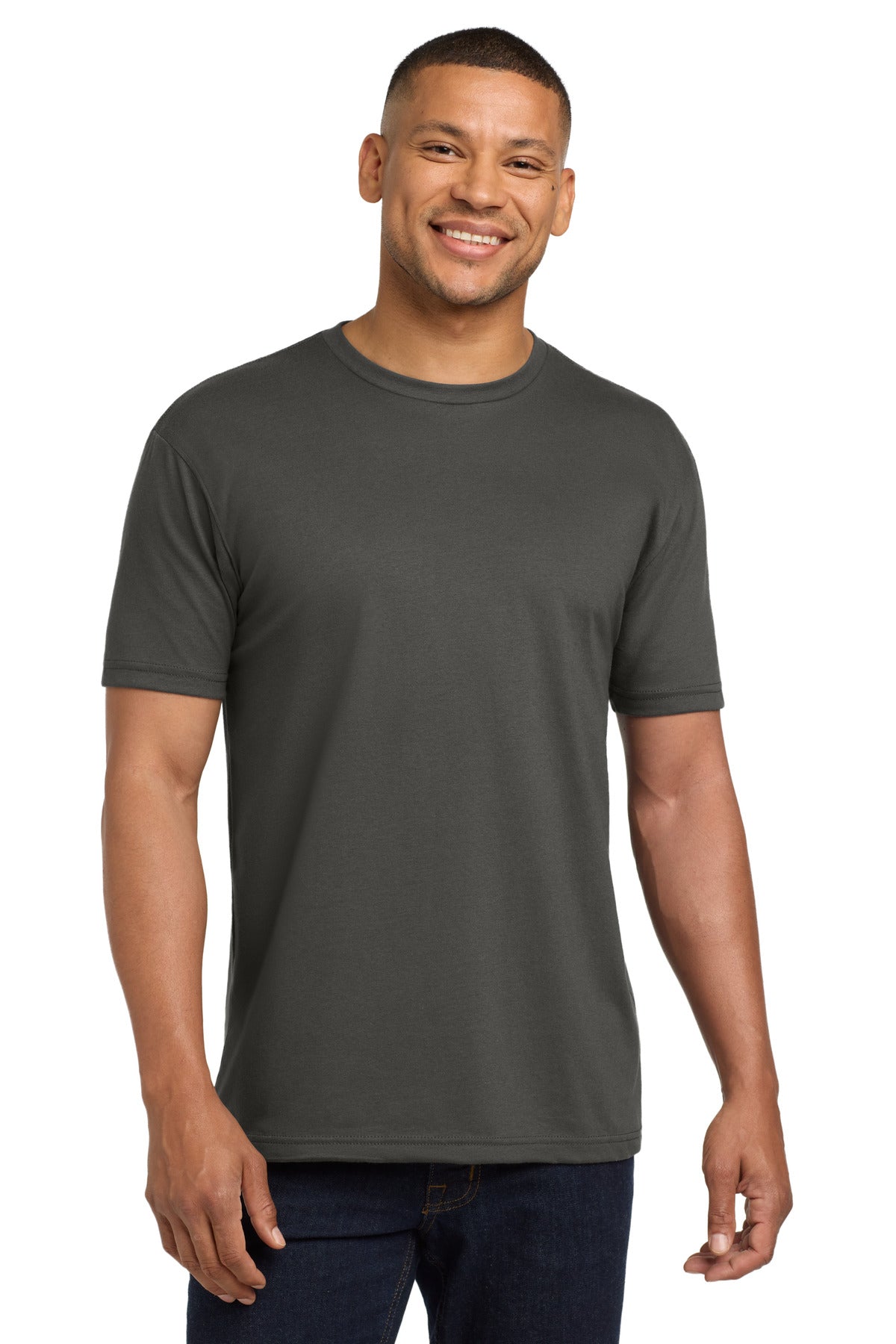 Next Level Apparel  Adult CVC Sueded Tee. NL6410 - Heavy Metal