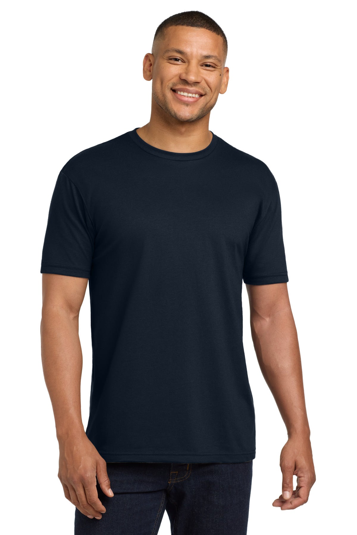 Next Level Apparel  Adult CVC Sueded Tee. NL6410 - Midnight Navy