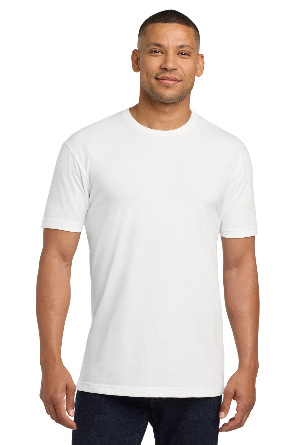 Next Level Apparel  Adult CVC Sueded Tee. NL6410 - White