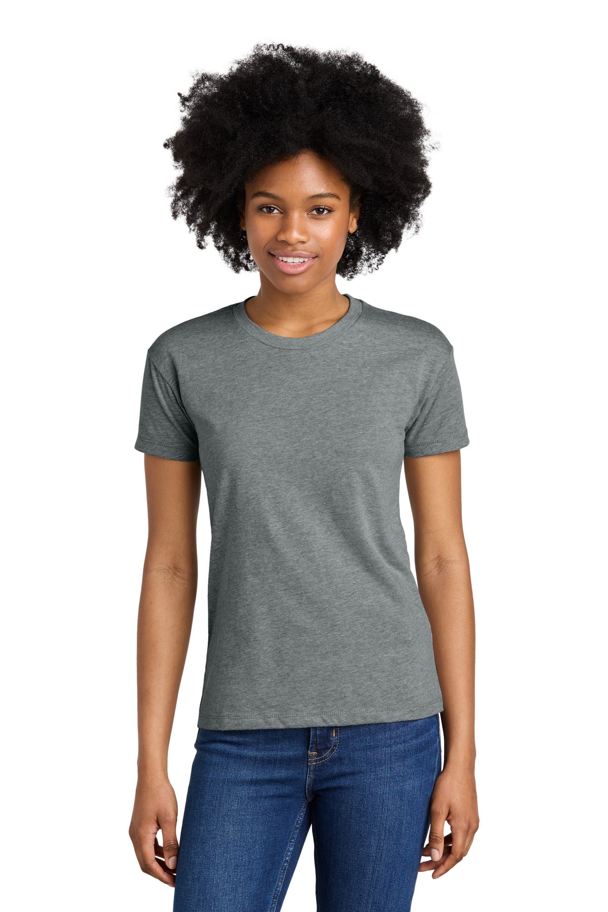 Next Level Apparel Women's CVC Relaxed Tee NL6600 - Dark Heather Gray