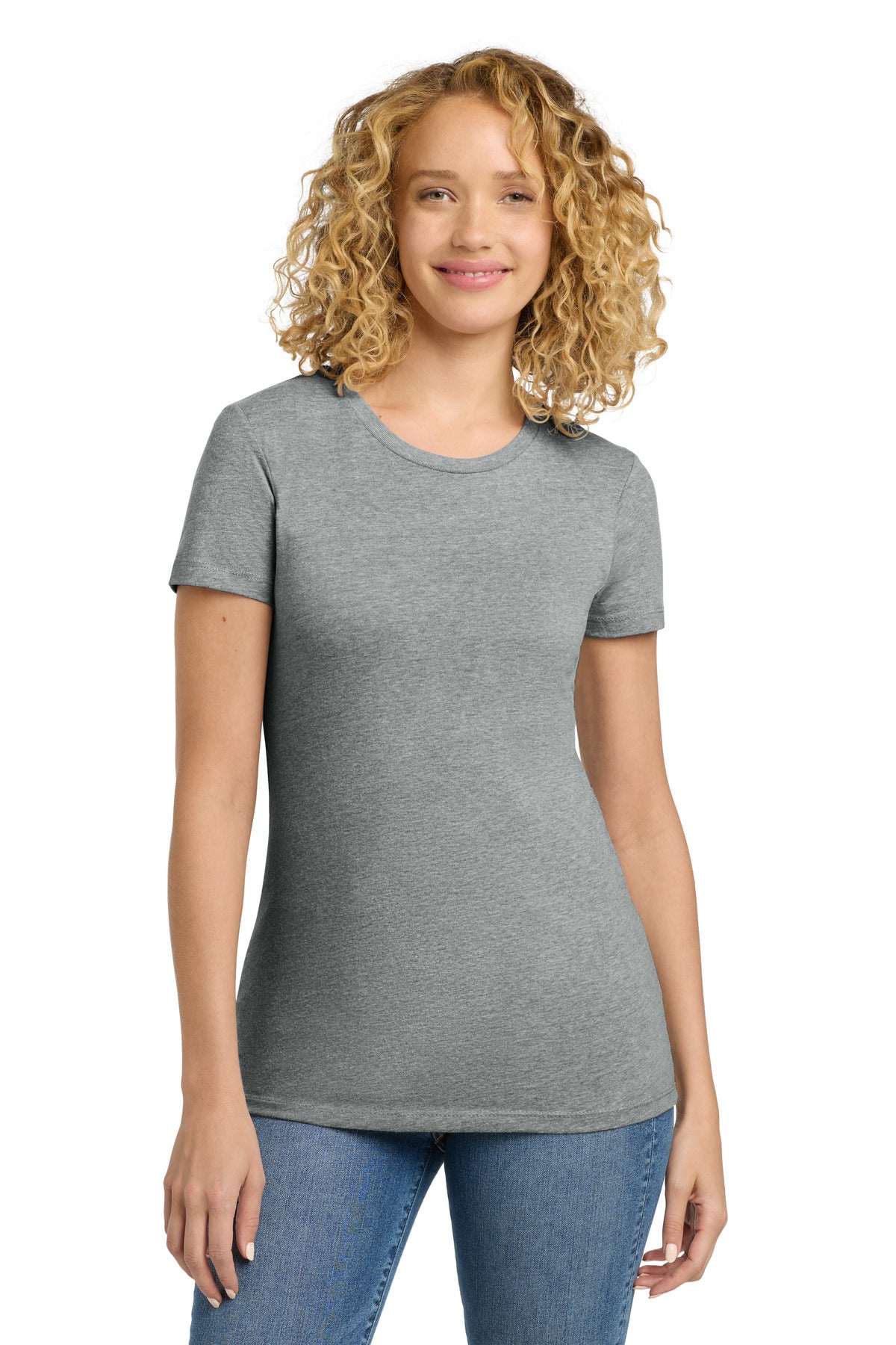 Next Level Apparel  Women's CVC Tee. NL6610 - Dark Heather Gray
