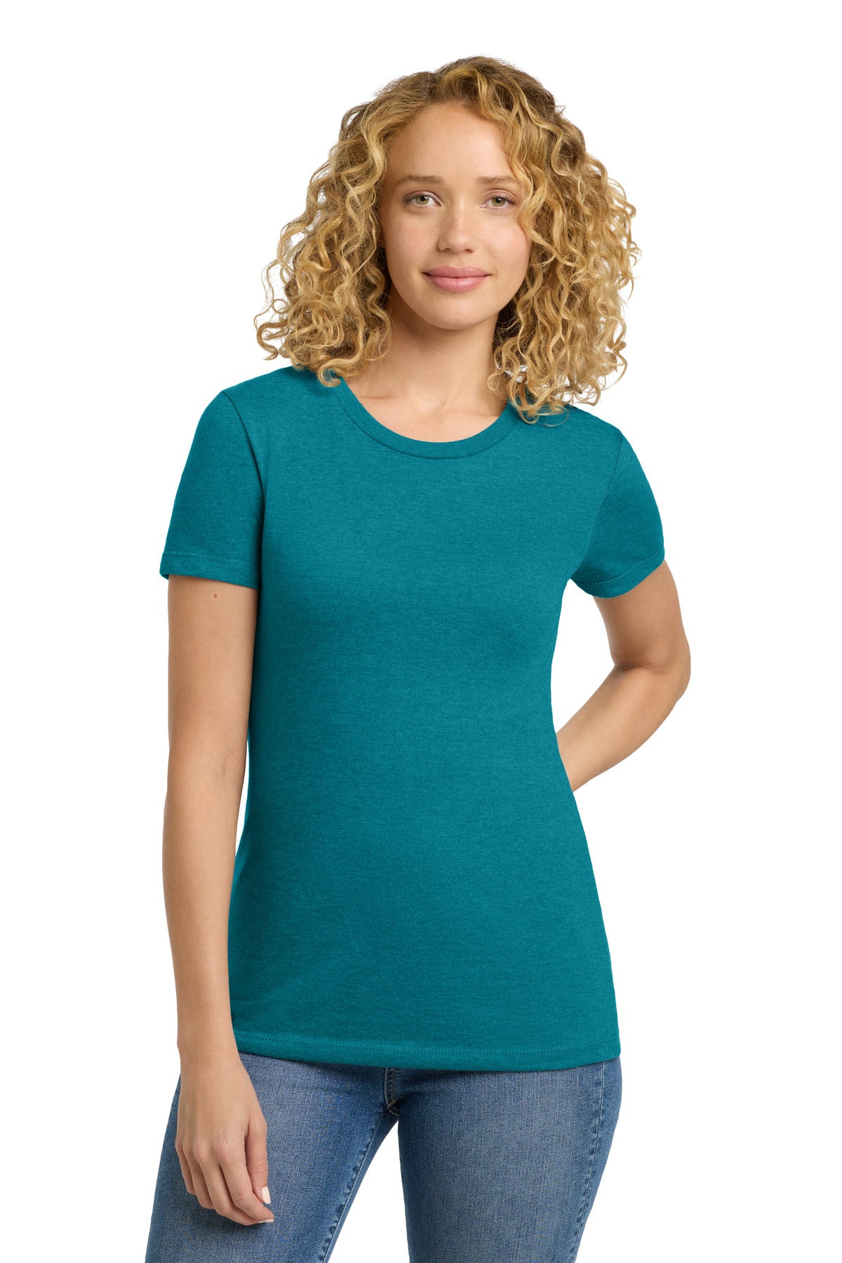 Next Level Apparel  Women's CVC Tee. NL6610 - Teal
