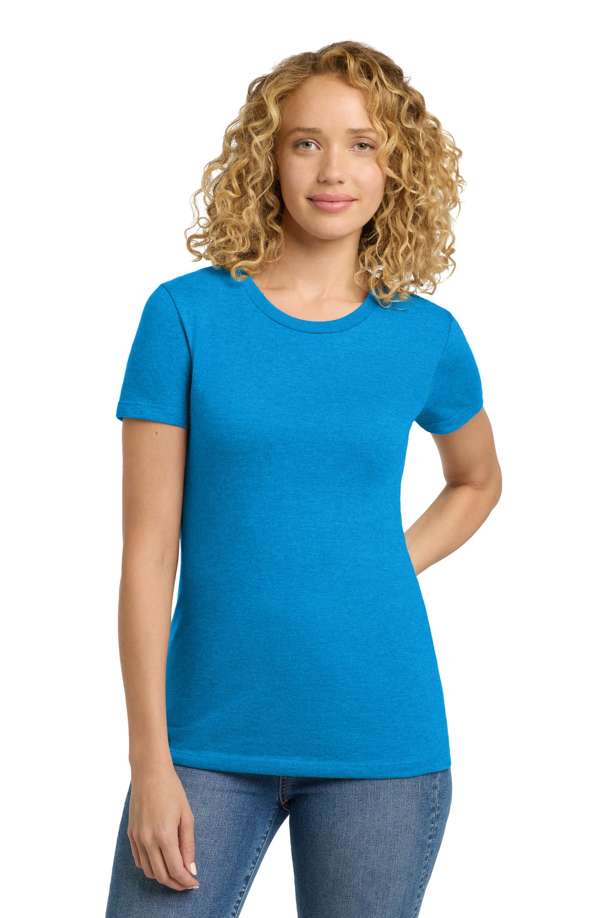 Next Level Apparel  Women's CVC Tee. NL6610 - Turquoise