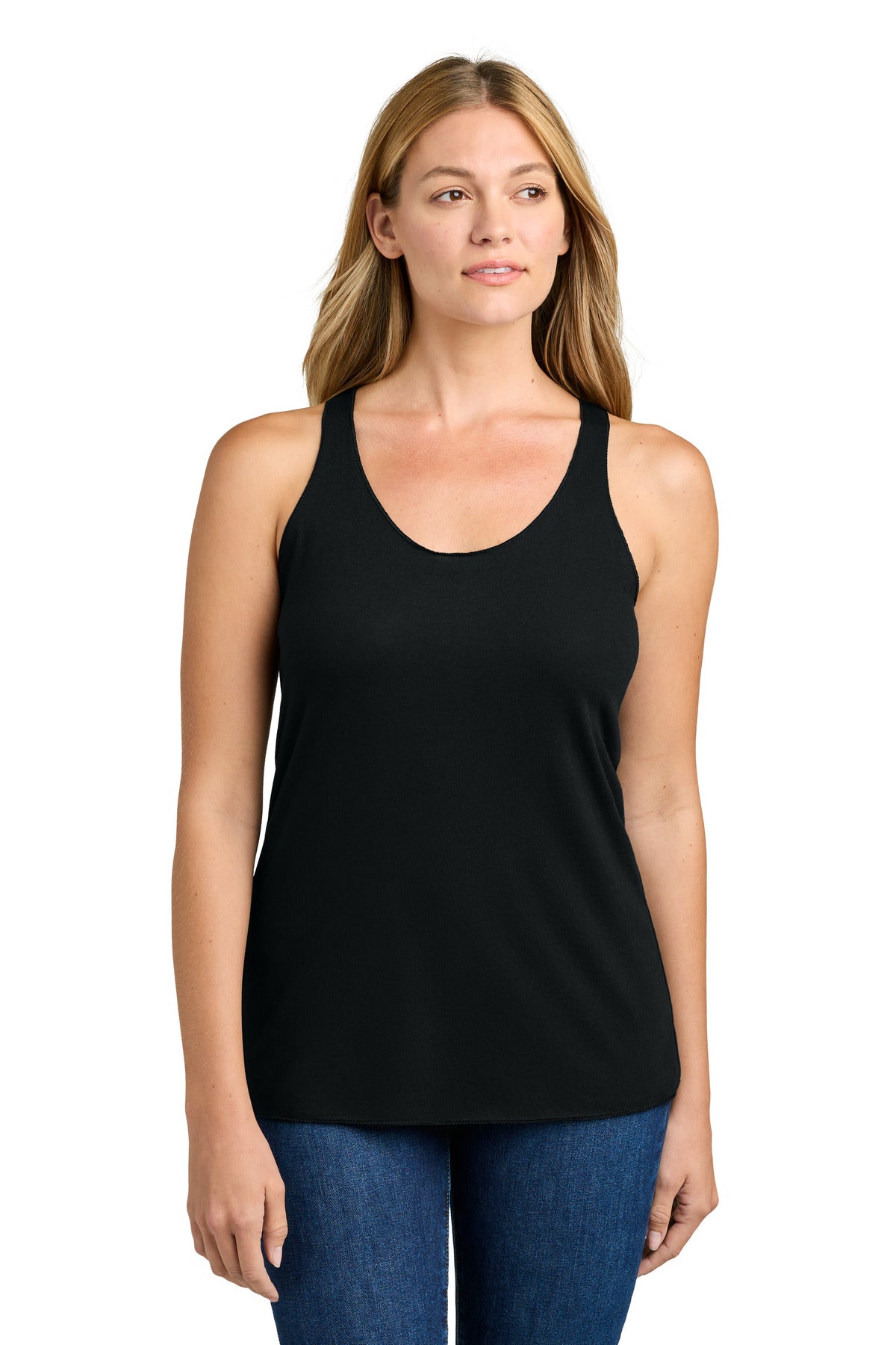 Next Level Apparel  Women's Tri-Blend Racerback Tank. NL6733 - Black