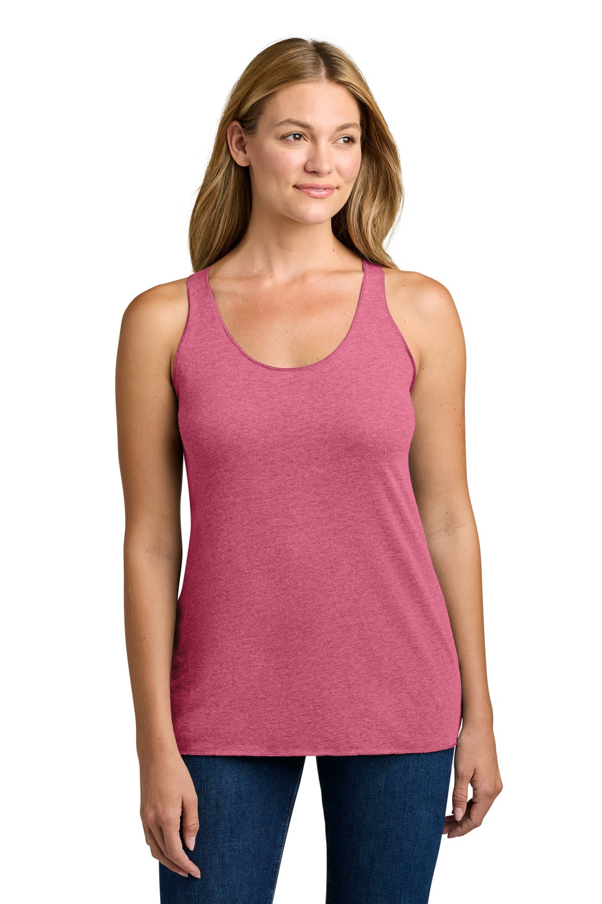 Next Level Apparel  Women's Tri-Blend Racerback Tank. NL6733 - Vintage Pink