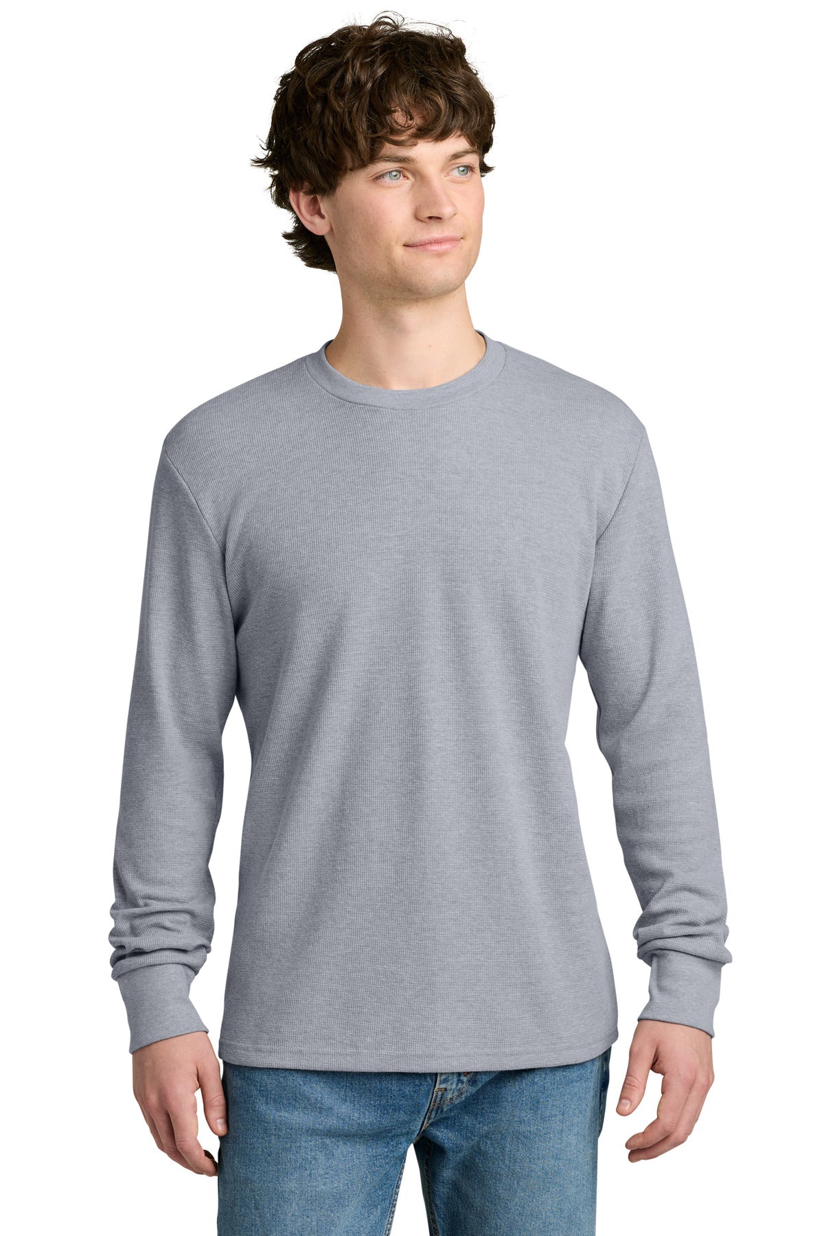 Next Level Apparel Ideal Thermal Long Sleeve Tee NL8211 - Heather Gray