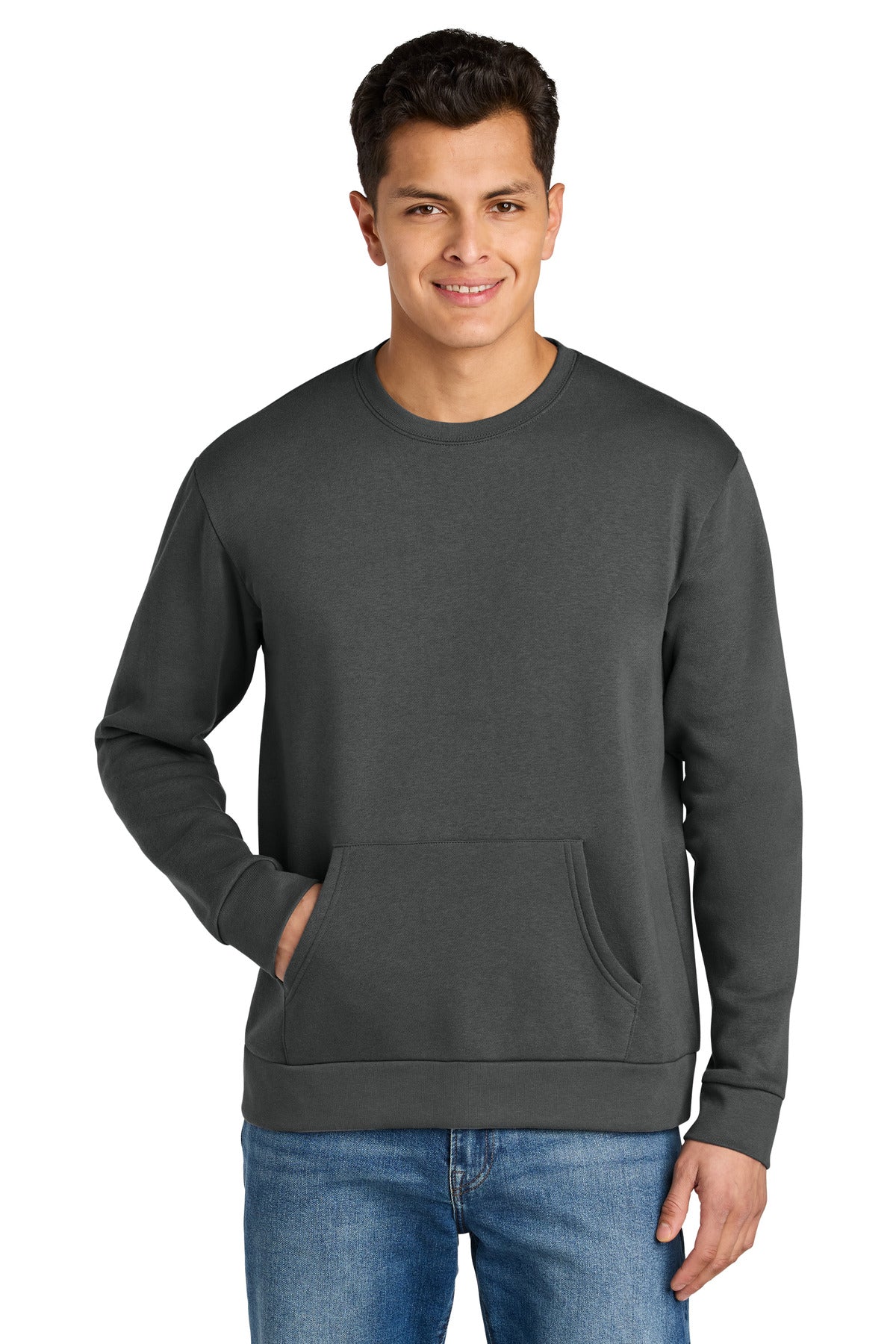Next Level Apparel Santa Barbara Pocket Sweatshirt NL9001 - Heavy Metal