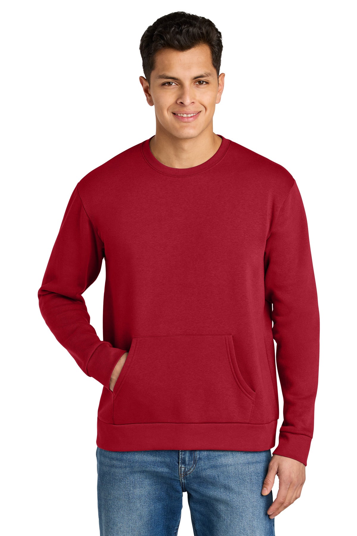 Next Level Apparel Santa Barbara Pocket Sweatshirt NL9001 - Red