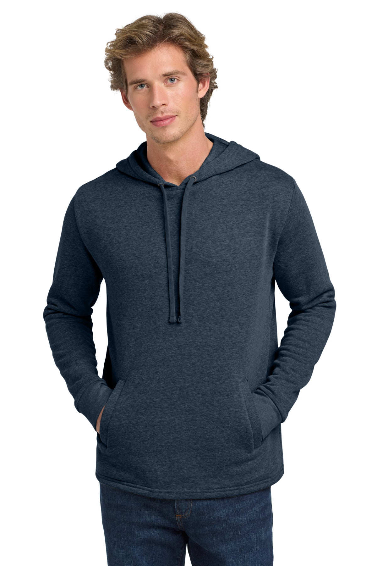 Next Level Apparel  Adult Malibu Pullover Hoodie. NL9300 - Heather Midnight Navy