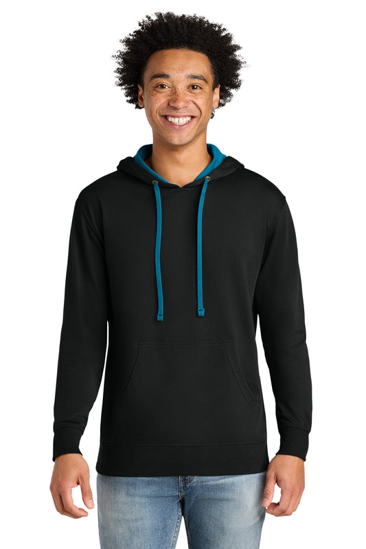 Next Level Apparel Laguna Hoodie NL9301 - Black/ Turquoise