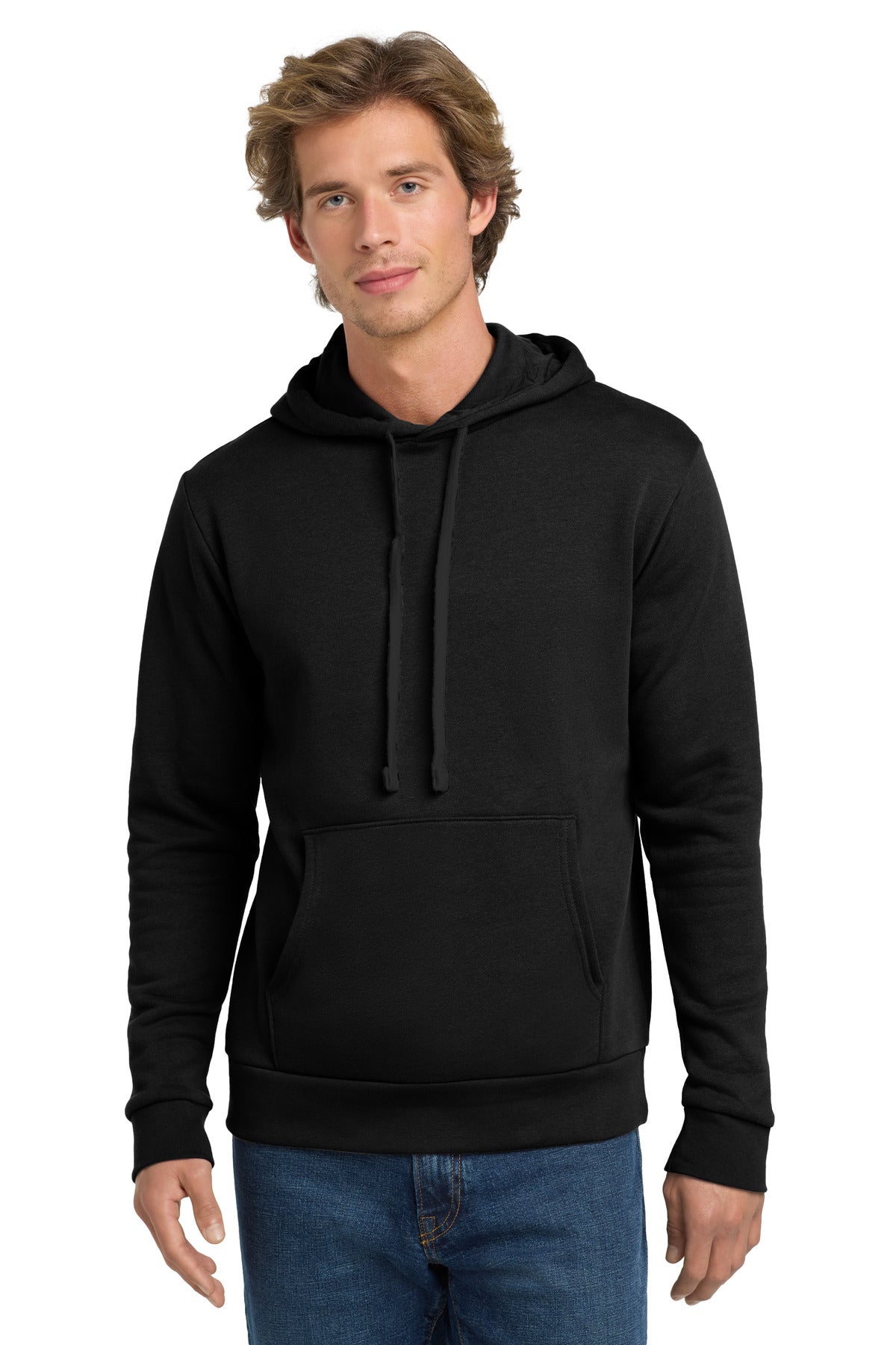Next Level Apparel   Adult Santa Barbara Pullover Hoodie. NL9303 - Black On Black
