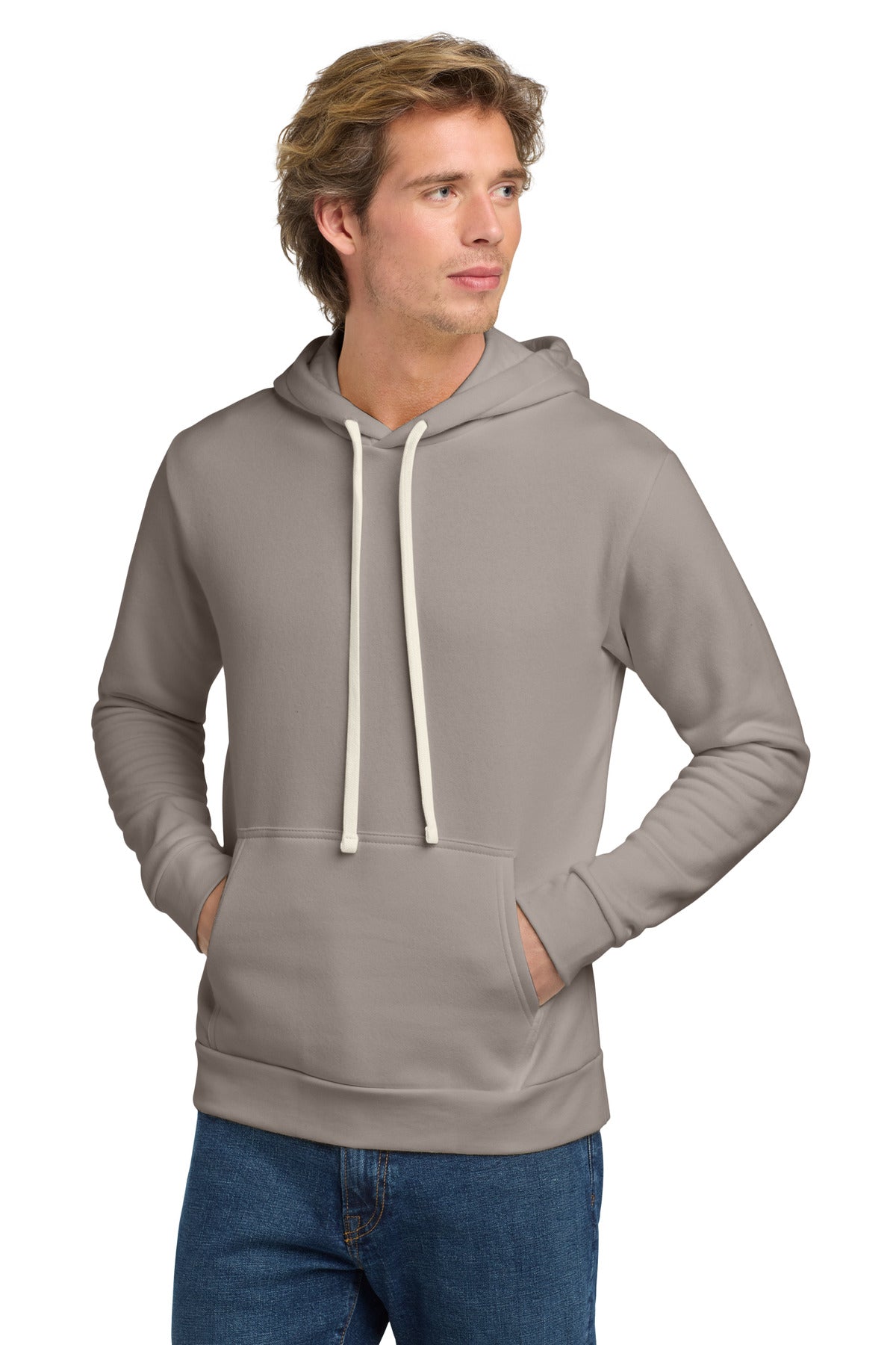 Next Level Apparel   Adult Santa Barbara Pullover Hoodie. NL9303 - Lead/ Light Gray