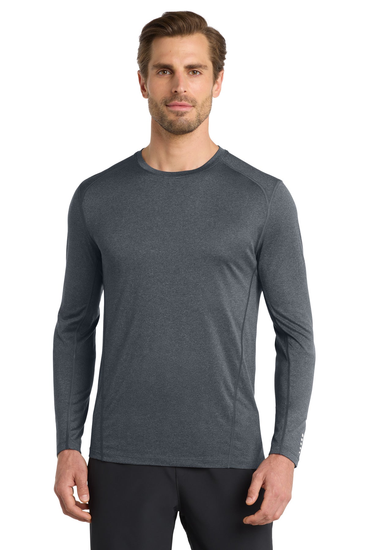 OGIO Long Sleeve Pulse Crew. OE321 - Gear Grey