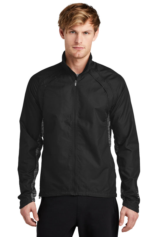 OGIO Trainer Jacket. OE710 - Blacktop/ Black/ Reflective