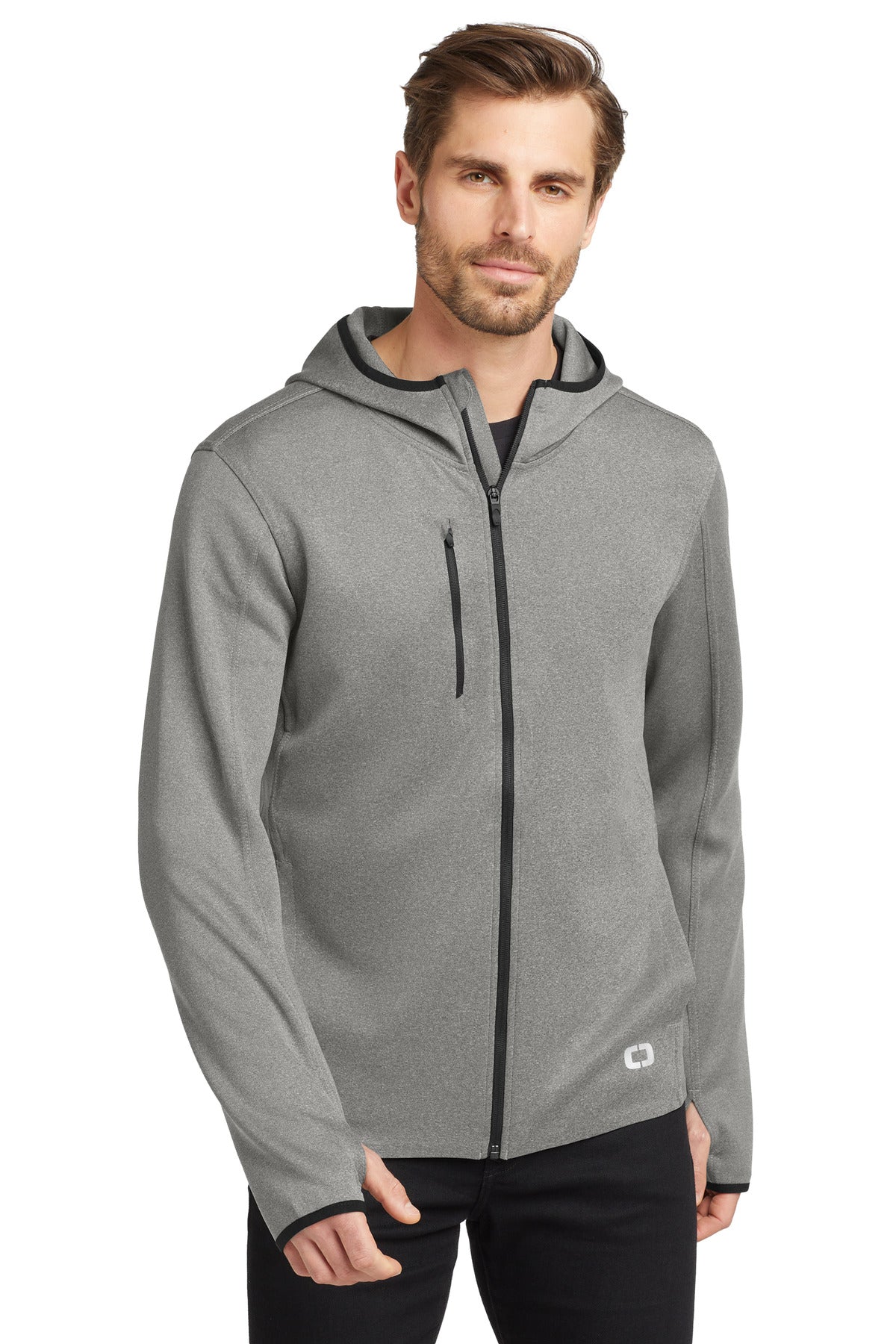 OGIO  Stealth Full-Zip Jacket. OE728 - Heather Grey