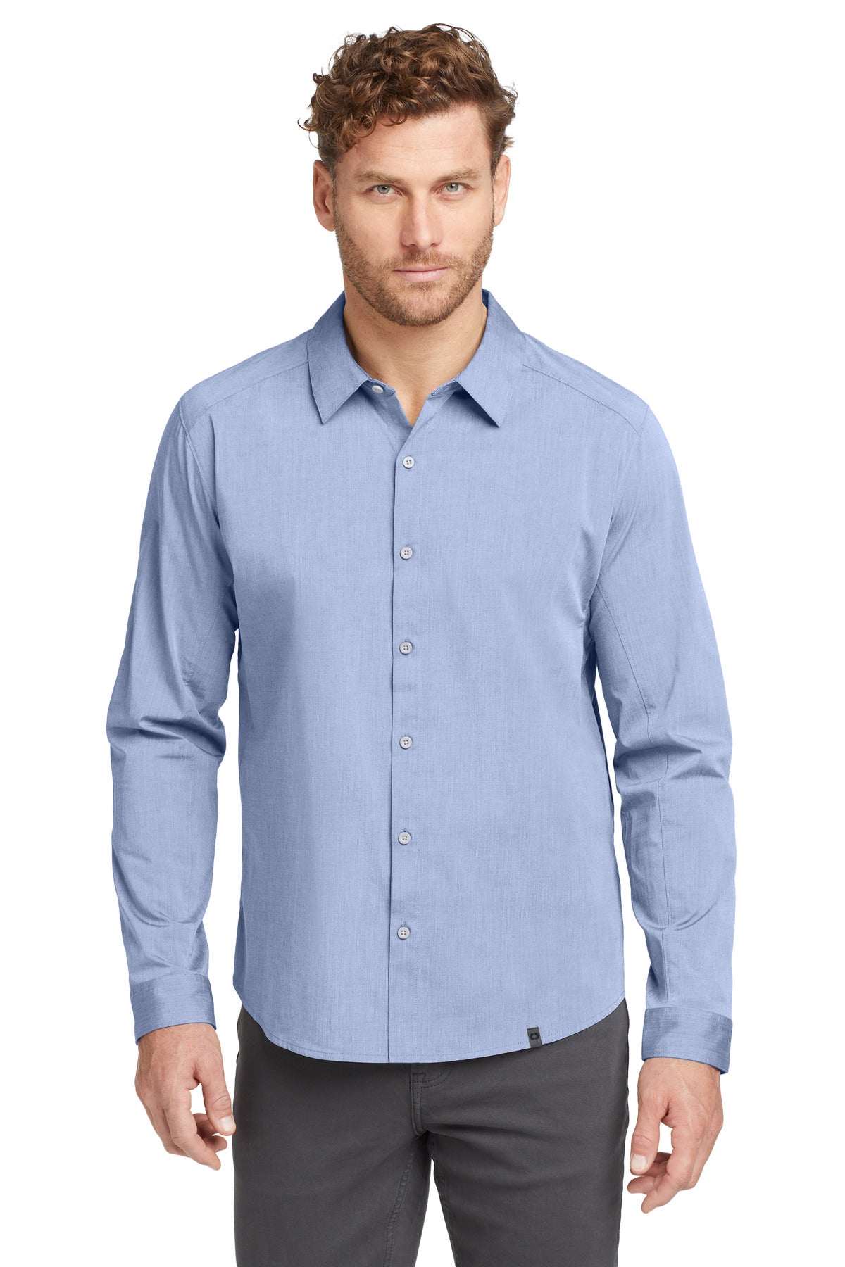 OGIO  Commuter Woven Shirt. OG1002 - Metal Blue Heather