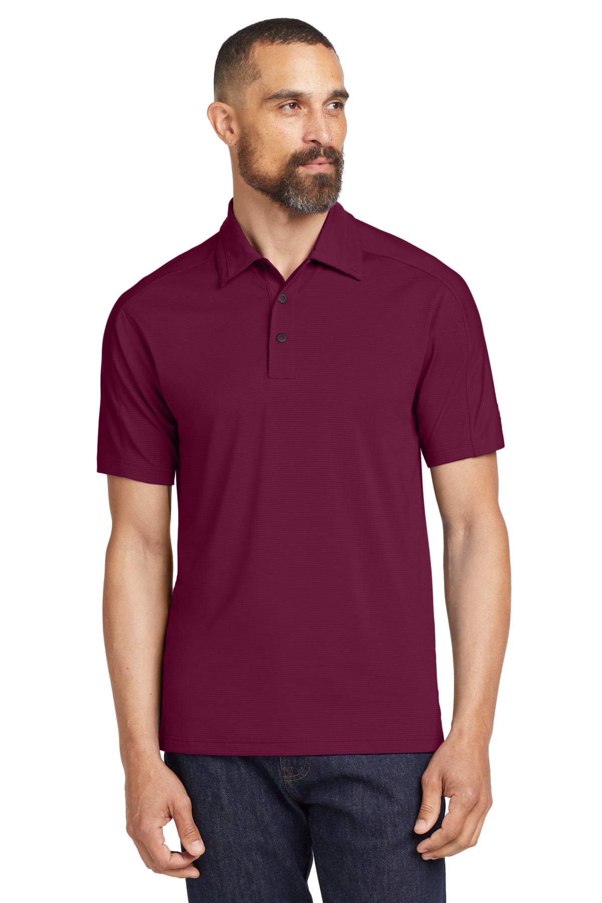 OGIO Linear Polo. OG1030 - Molten Maroon
