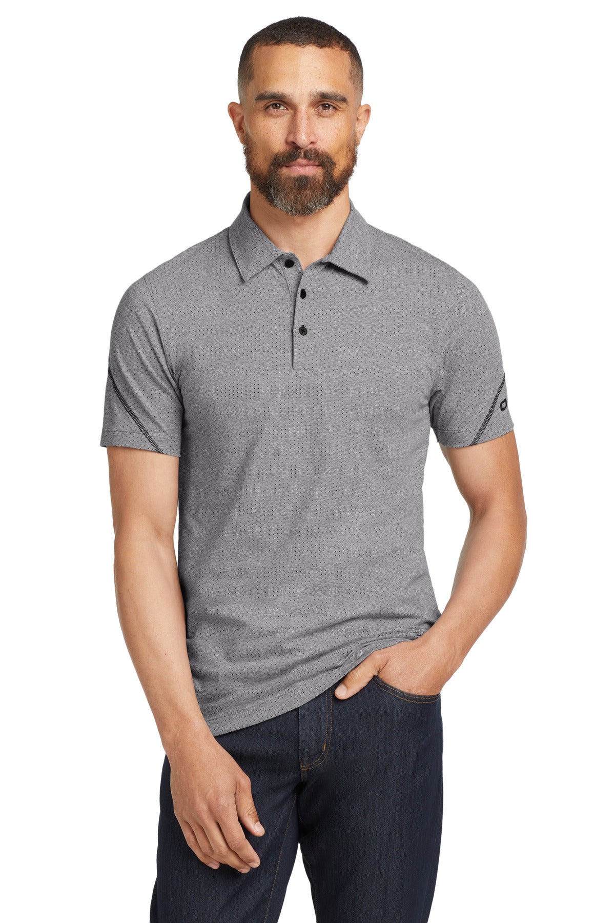 OGIO  Tread Polo. OG135 - Grey Heather