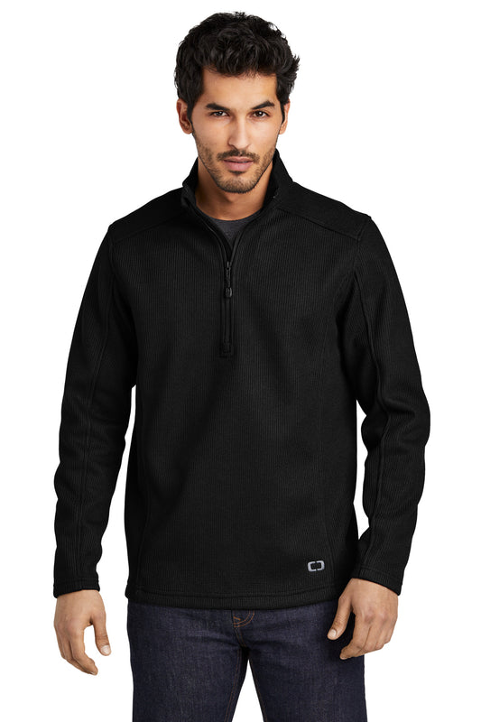 OGIO Grit Fleece 1/2-Zip OG729 - Blacktop