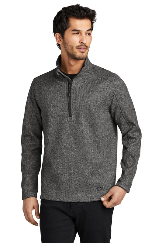 OGIO Grit Fleece 1/2-Zip OG729 - Diesel Grey Heather