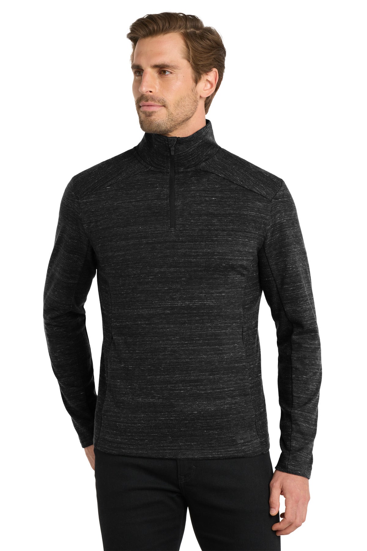 OGIO Flux 1/4-Zip OG823 - Blacktop Heather
