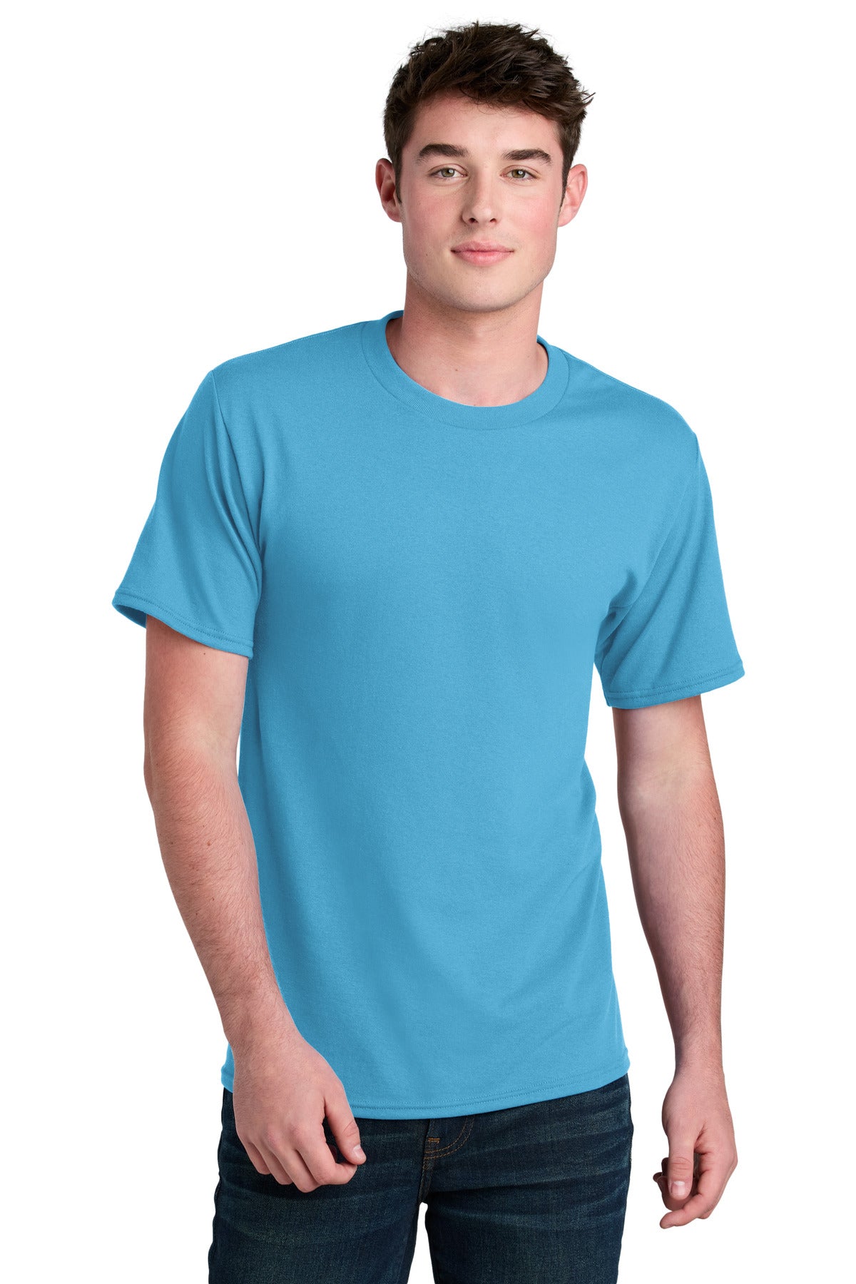 Port & Co Core Blend Recycled Tee PC01 - Aquatic Blue