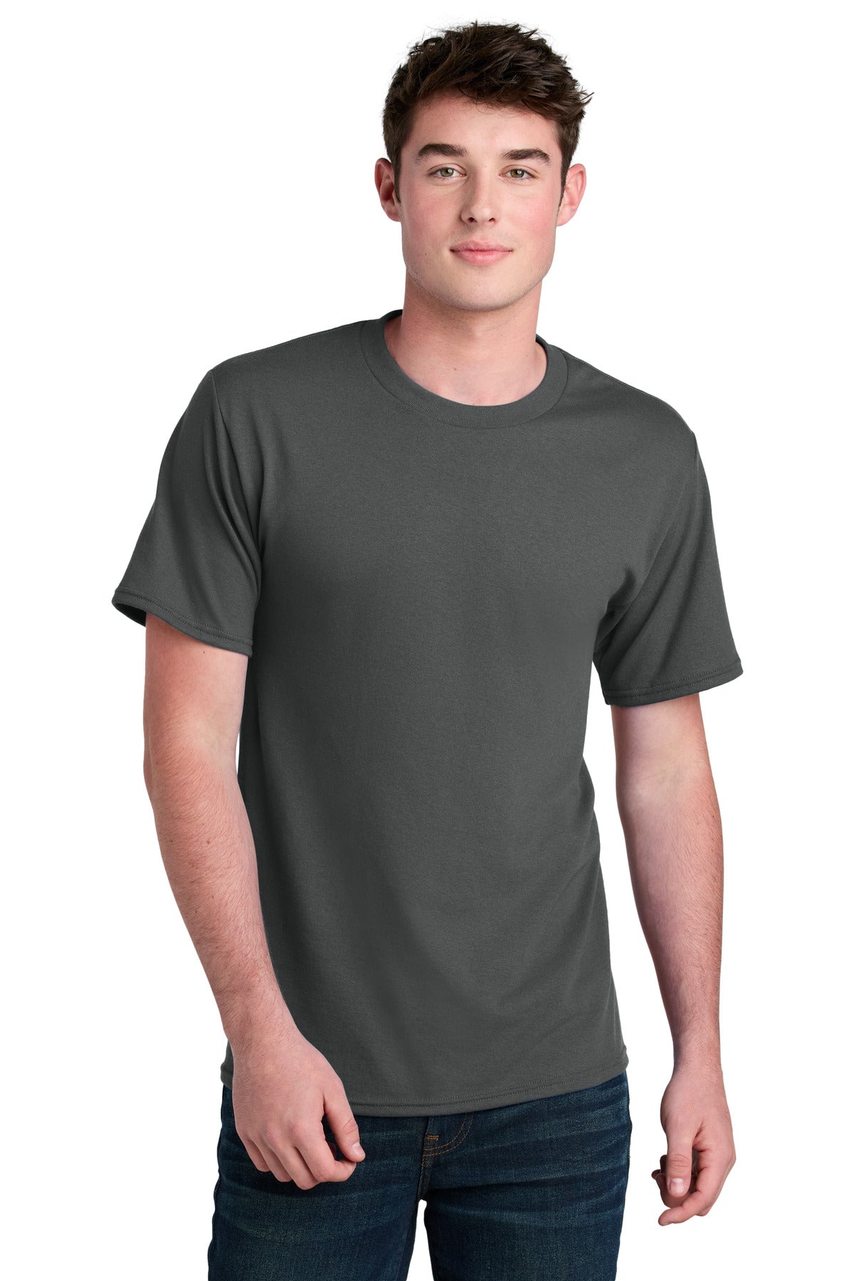 Port & Co Core Blend Recycled Tee PC01 - Charcoal