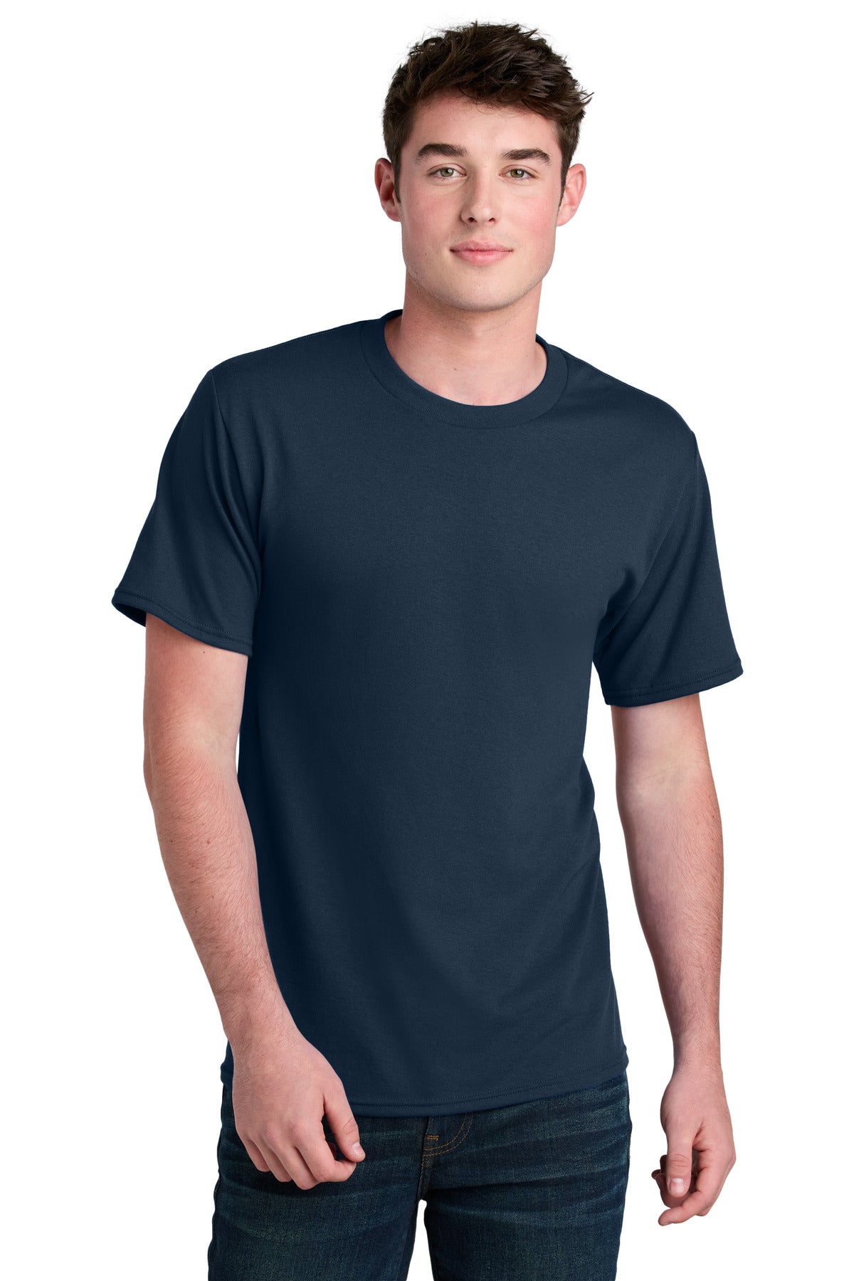 Port & Co Core Blend Recycled Tee PC01 - Navy