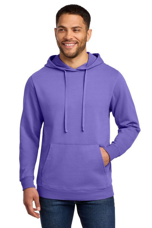 Port & Co Beach Wash Garment-Dyed Pullover Hooded Sweatshirt. PC098H - Amethyst