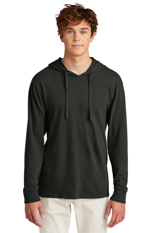 Port & Co Beach Wash Garment-Dyed Pullover Hooded Tee PC099H - Black