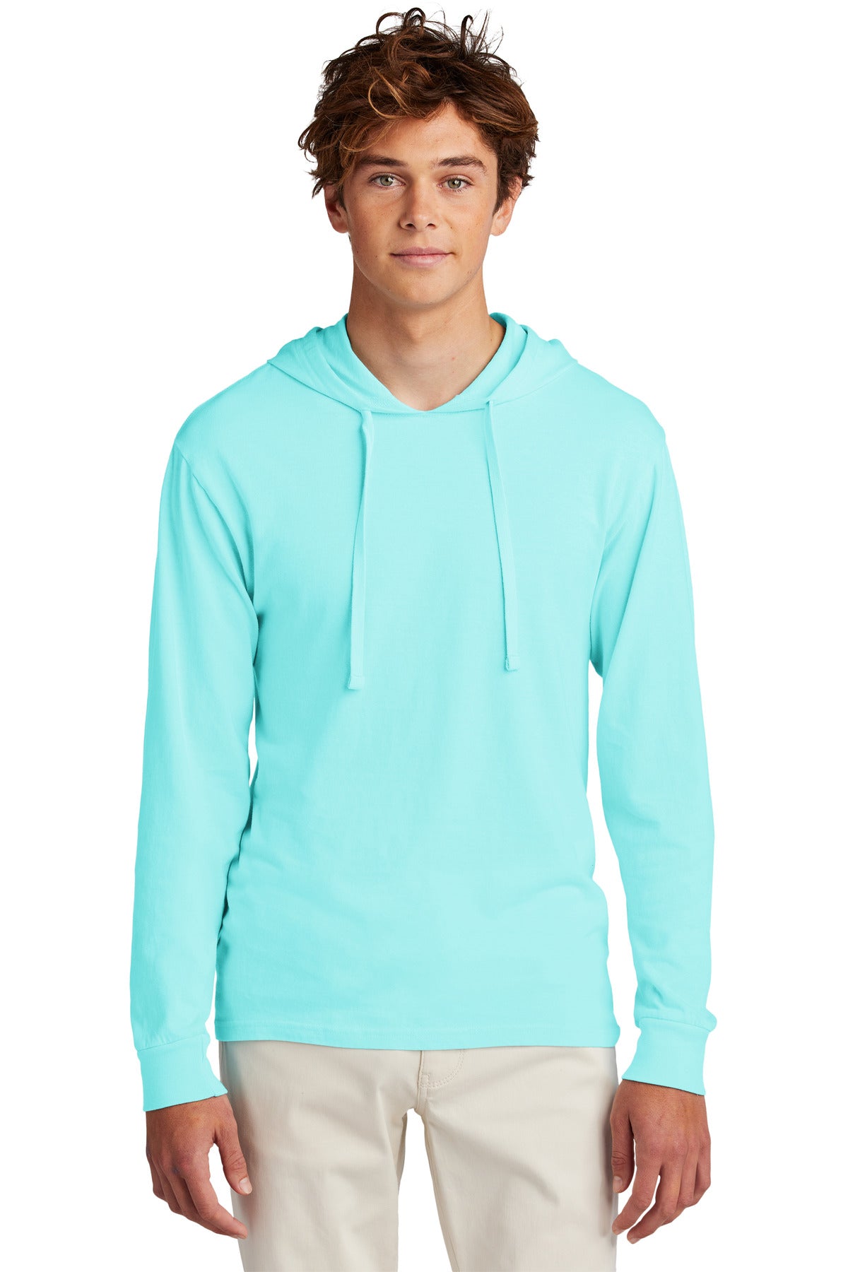 Port & Co Beach Wash Garment-Dyed Pullover Hooded Tee PC099H - Glacier