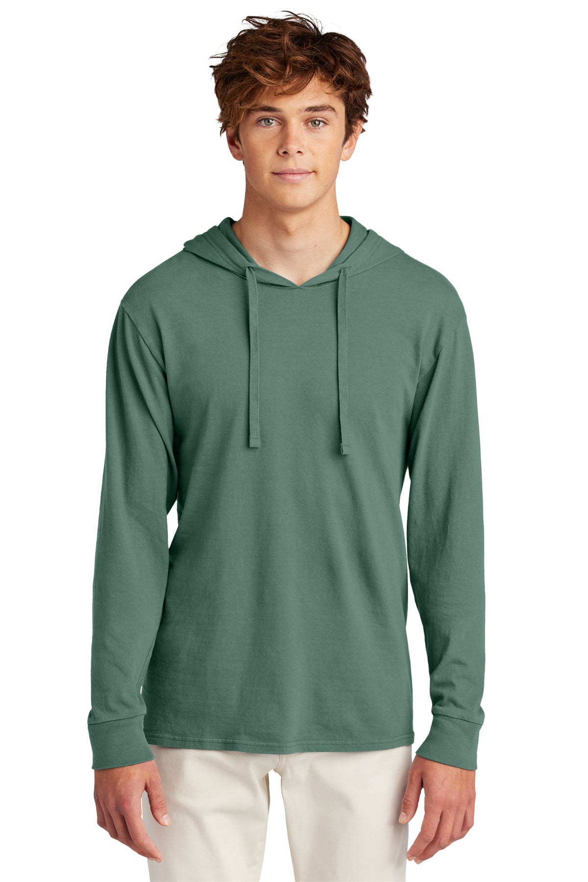 Port & Co Beach Wash Garment-Dyed Pullover Hooded Tee PC099H - Nordic Green