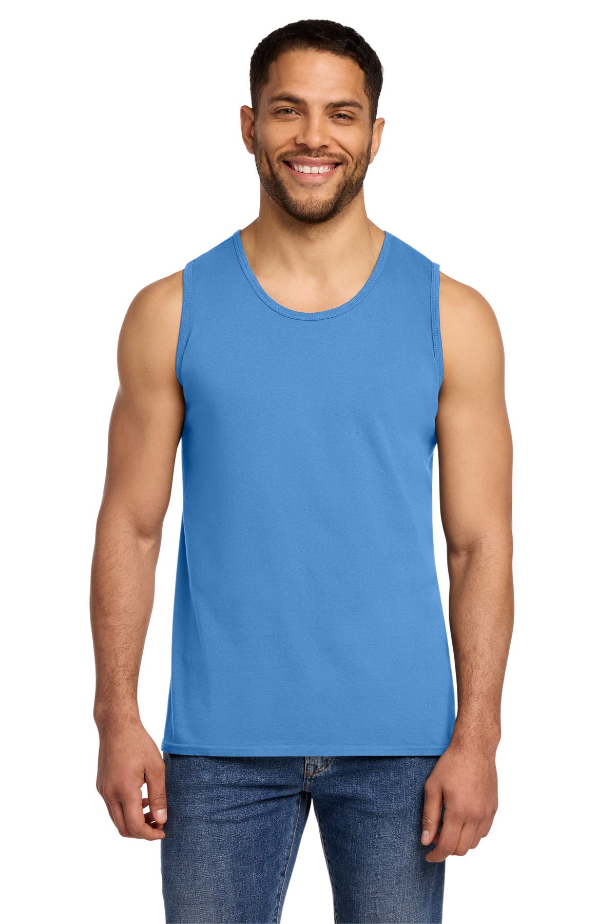 Port & Co Beach Wash Garment-Dyed Tank.  PC099TT - Blue Moon