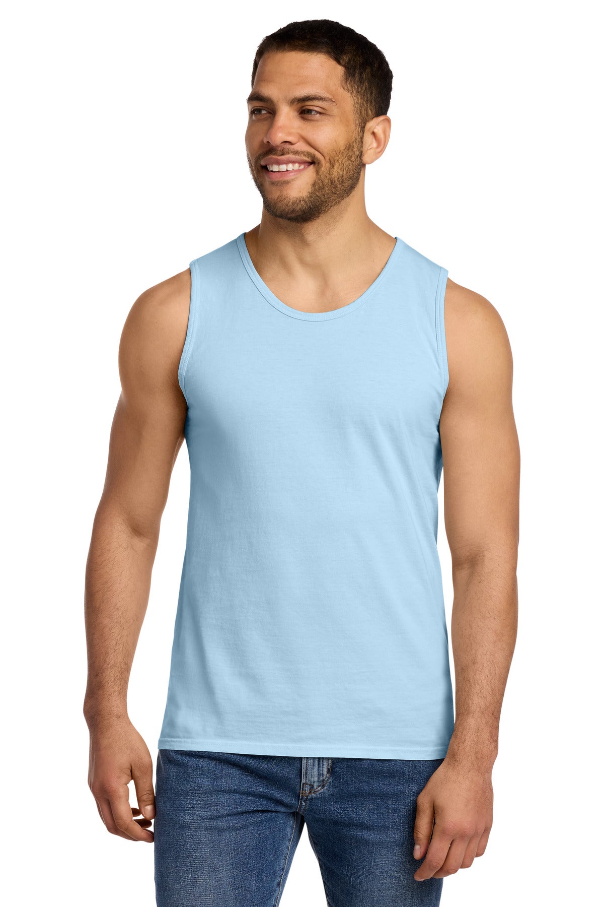 Port & Co Beach Wash Garment-Dyed Tank.  PC099TT - Glacier