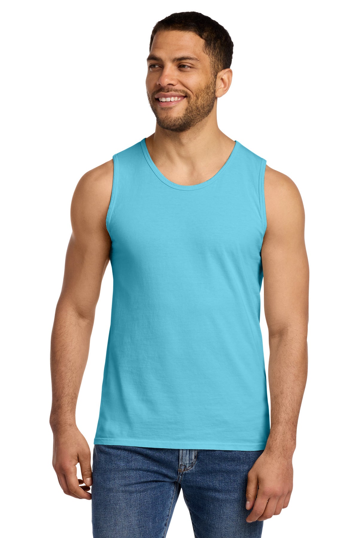 Port & Co Beach Wash Garment-Dyed Tank.  PC099TT - Tidal Wave