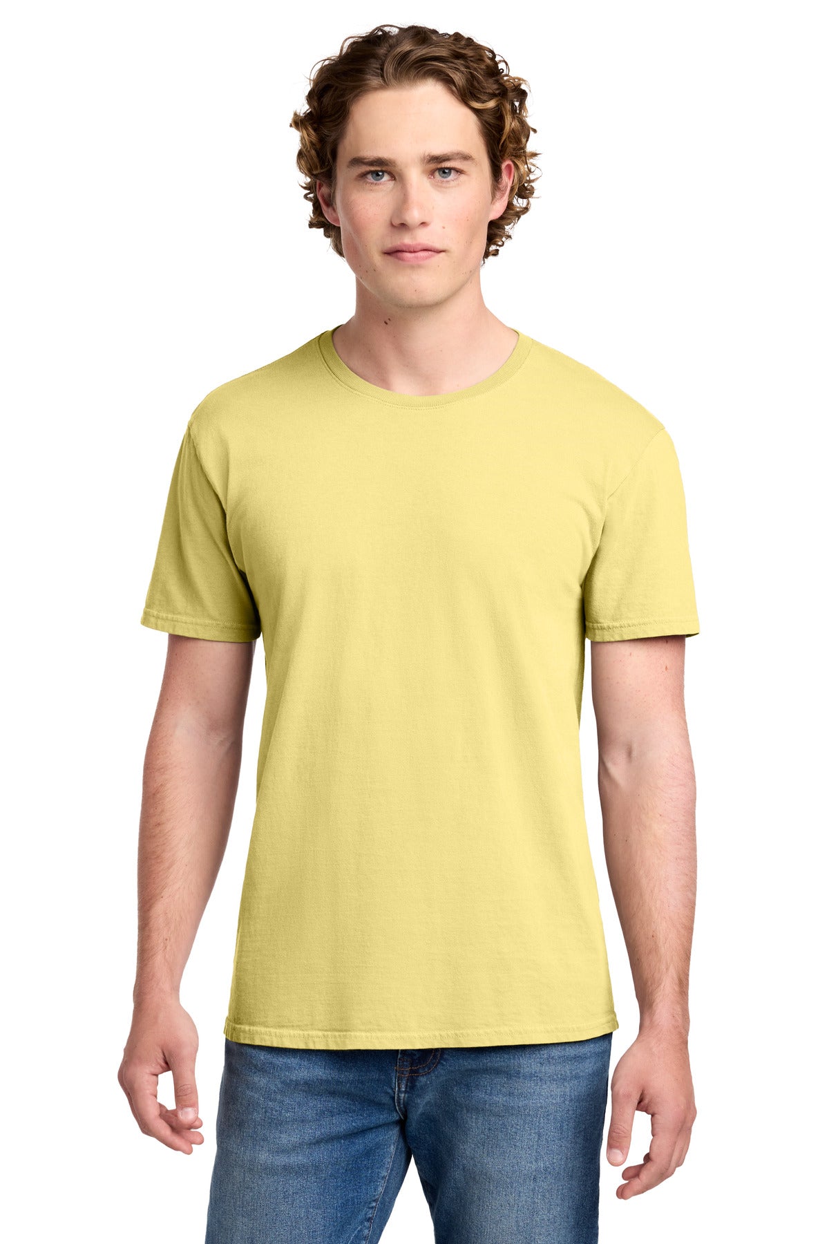 Port & Co Beach Wash Garment-Dyed Tee. PC099 - Popcorn
