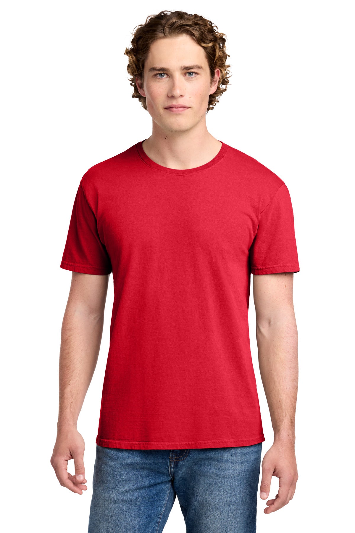 Port & Co Beach Wash Garment-Dyed Tee. PC099 - Red
