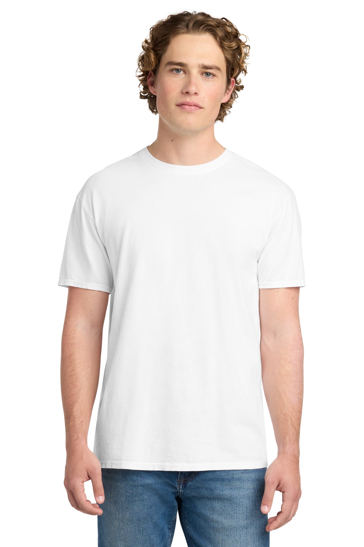 Port & Co Beach Wash Garment-Dyed Tee. PC099 - White