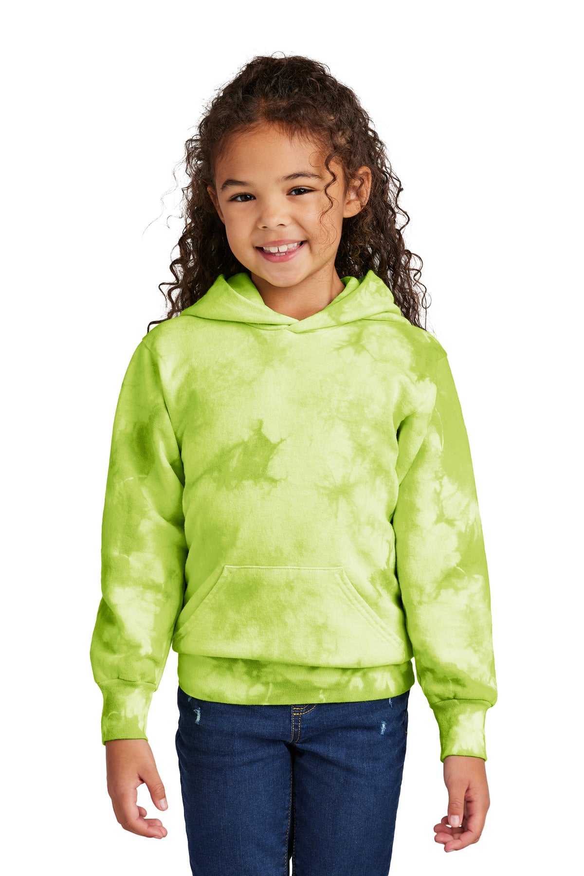 Port & Co Youth Crystal Tie-Dye Pullover Hoodie PC144Y