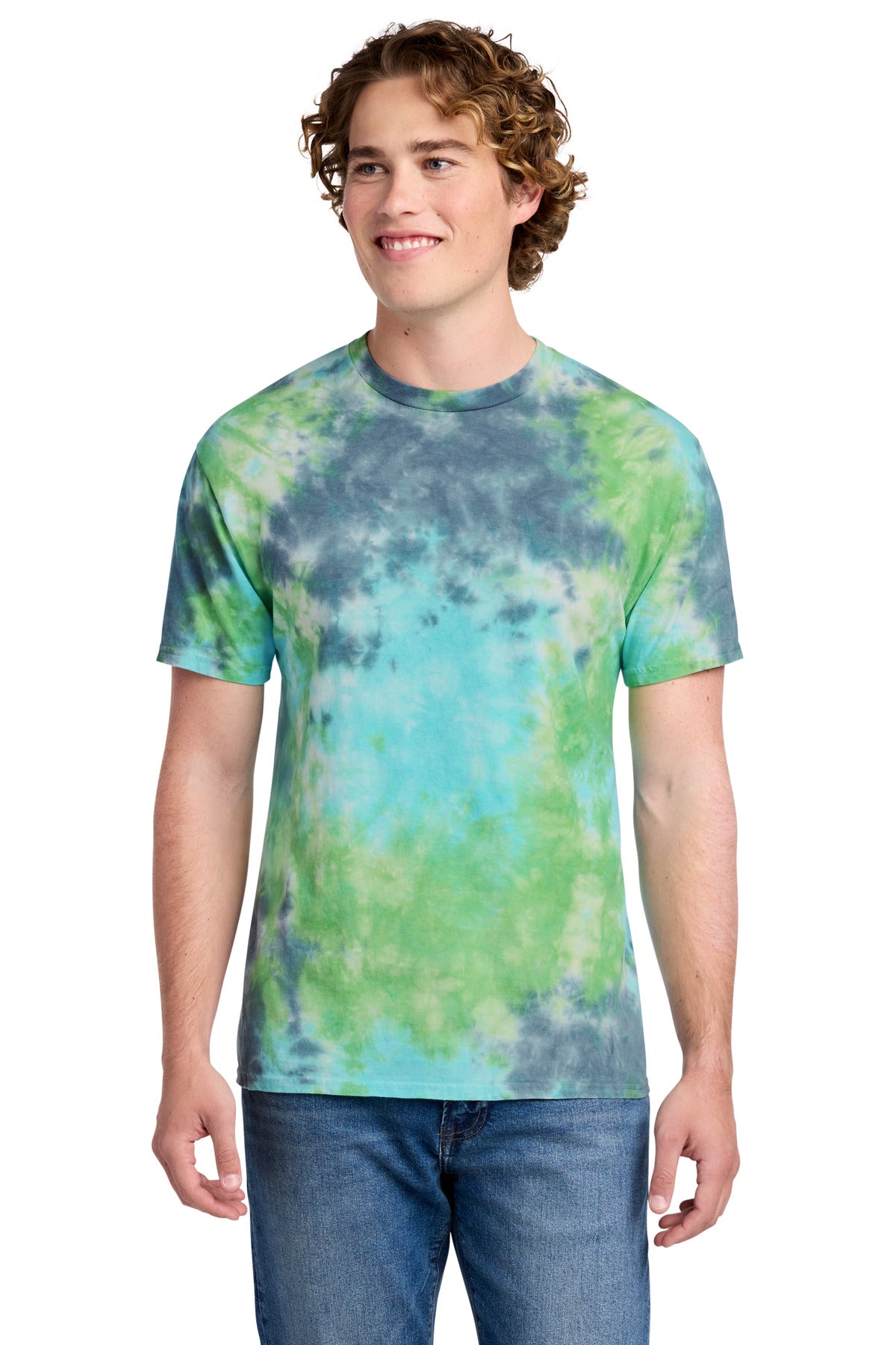 Port & Co Crystal Tie-Dye Tee PC145 - Planet Earth Colorburst