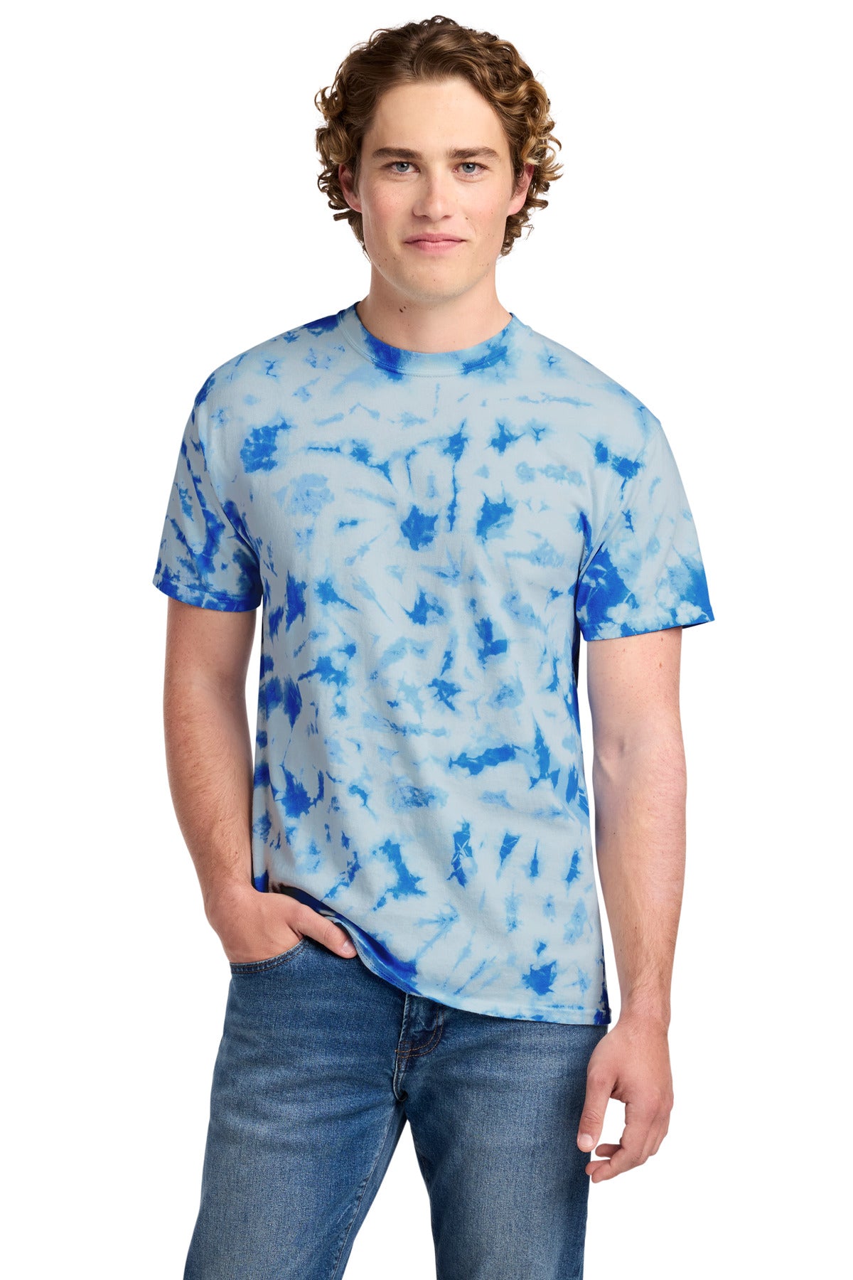 Port & Co Crystal Tie-Dye Tee PC145 - True Royal