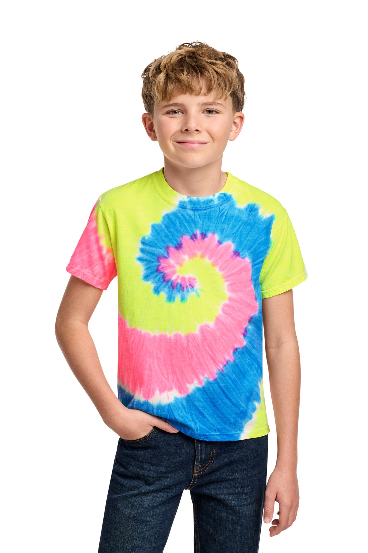 Port & Co Youth Tie-Dye Tee