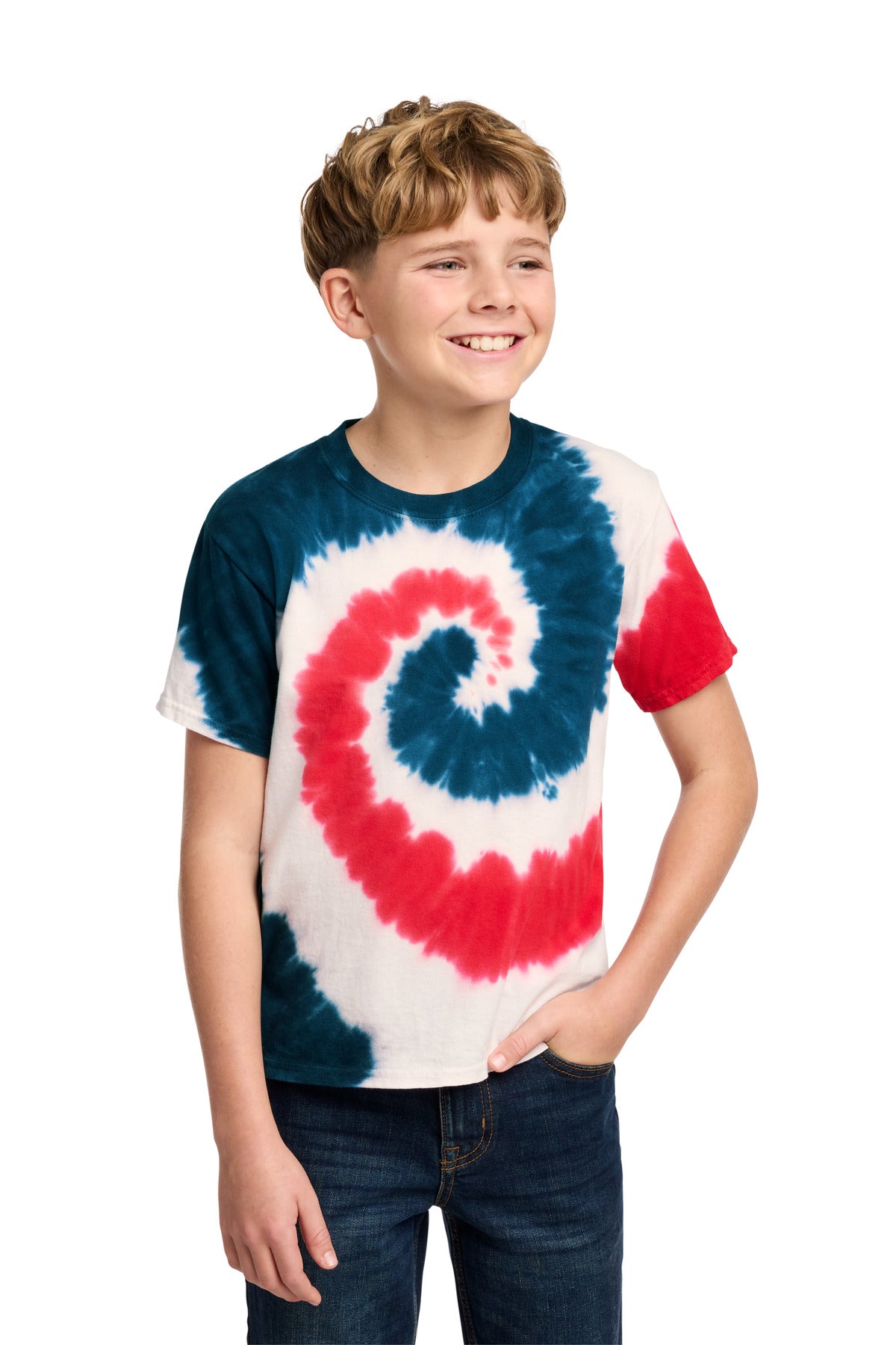 Port & Co Youth Tie-Dye Tee
