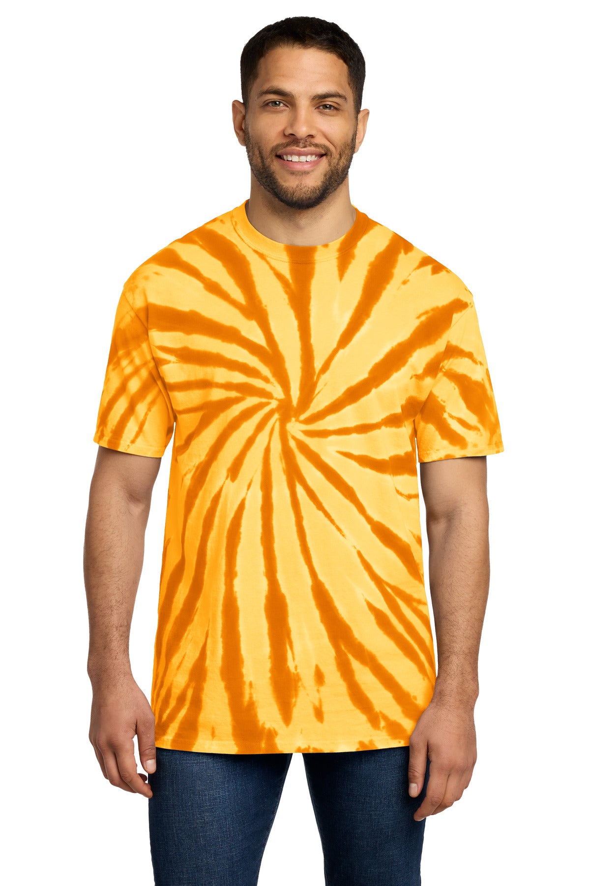 Port & Co Tie-Dye Tee. PC147 - Gold
