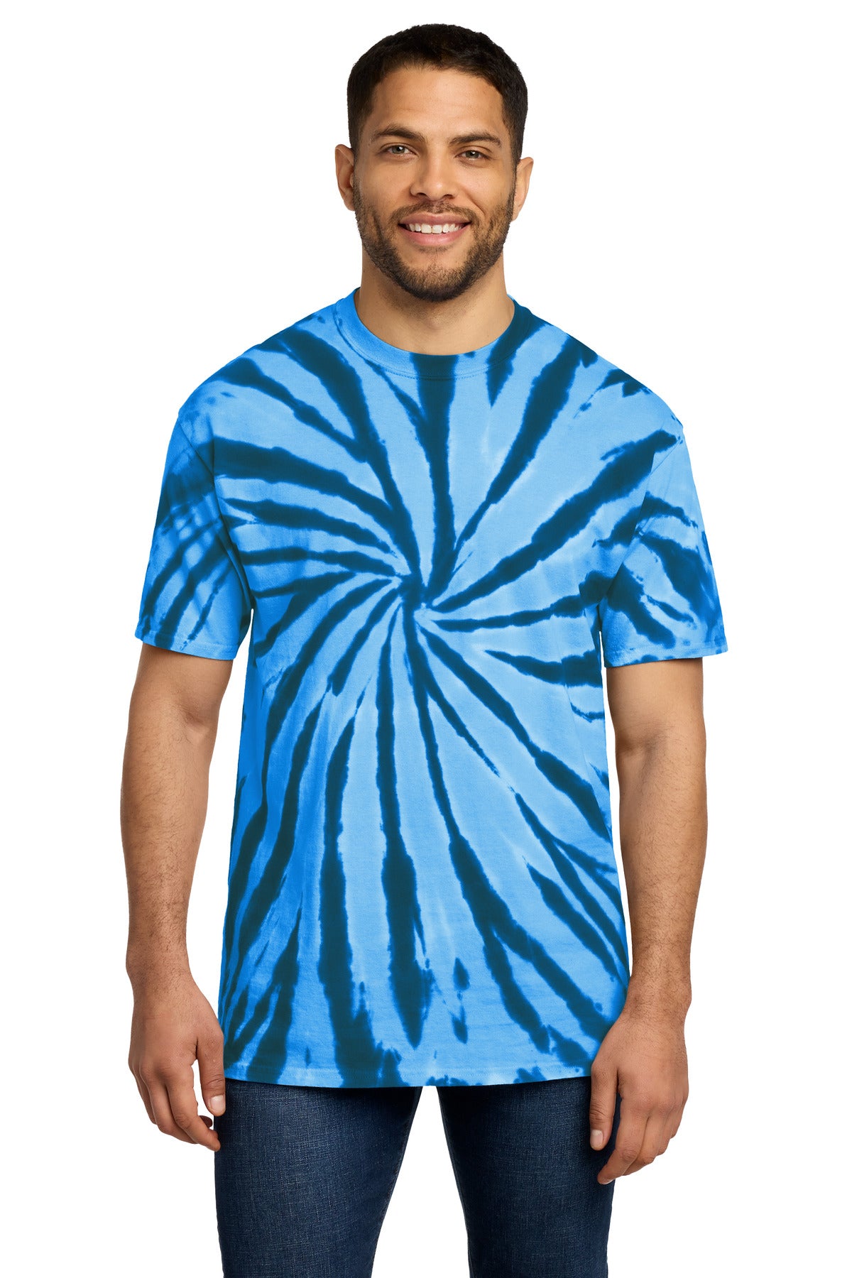 Port & Co Tie-Dye Tee. PC147 - Royal